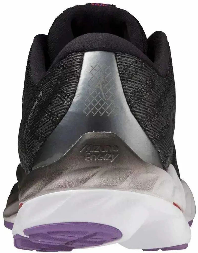 Mizuno Women's Inspire 19 Black/Silver/Bitsweet - WIDE-4